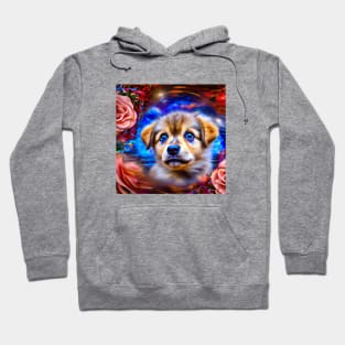 Blue-eyed Cute Puppy Hoodie